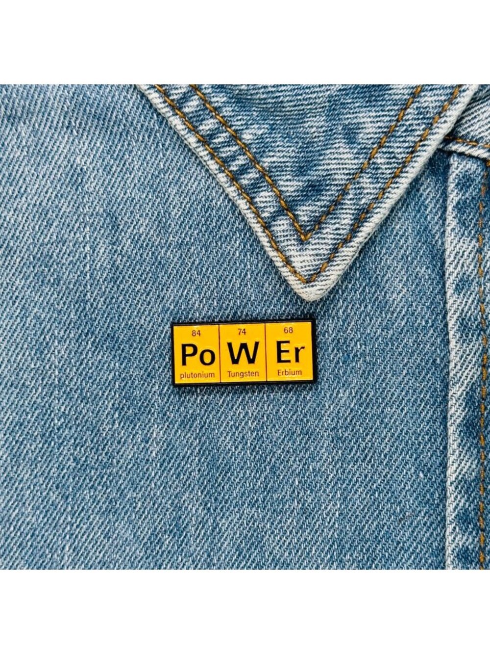 ⭐New Oz Enamel Pin POWER Scientists for Science Periodic Table Elements Orange